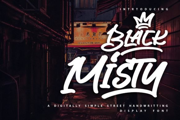 Black Misty: The Handwritten Display Font for Authentic Branding
