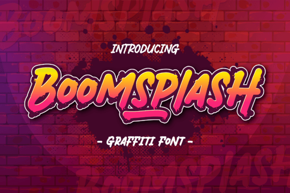 Boomsplash: A Bold Graffiti Typeface for Dynamic Branding