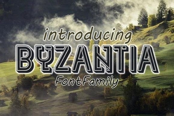 Byzantia: The Premium Display Typeface for High-Impact Campaigns