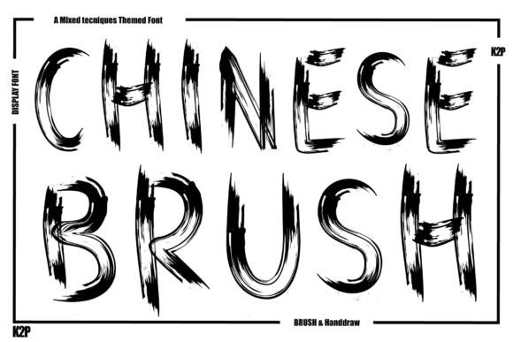 Chinese Brush: A Bold Display Font for Modern Editorial Design