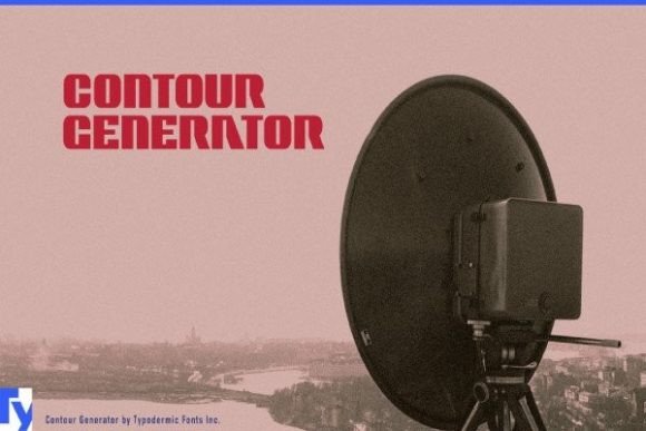 Contour Generator: The Retro Display Font for Handmade Brands