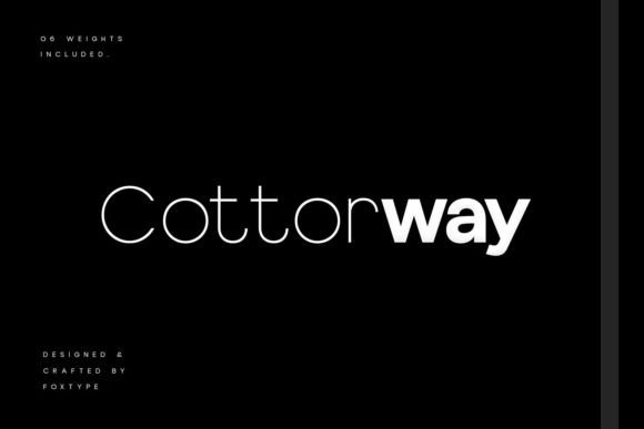 Cotterway: A Modern Display Typeface for Editorial Design