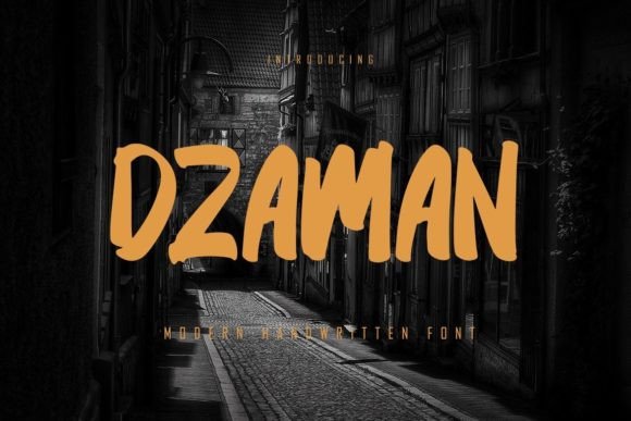 Dzaman: The Bold Display Font That Elevates Small Business Branding