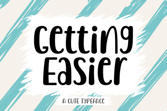Getting Easier: A Friendly Display Typeface for Authentic Brand Identity