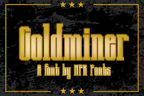 Goldminer: A Bold Display Typeface for Editorial Design