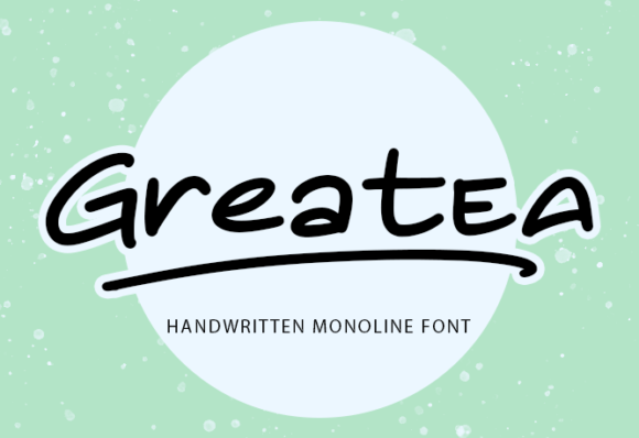 Greatea: A Handwritten Typeface for Personal Brand Identity