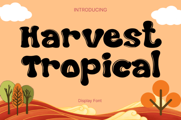 Harvest Tropical: A Bubbly Display Typeface for Joyful Branding