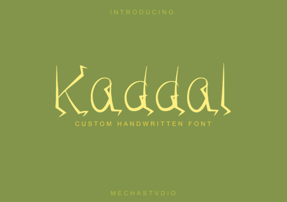 Kaddal: A Wild Display Typeface for Editorial Design