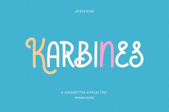Karbines: A Modern Handwritten Display Font for Bold Branding