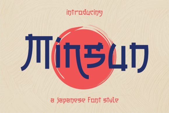 Minsun: A Modern Japanese-Style Display Font for Campaigns