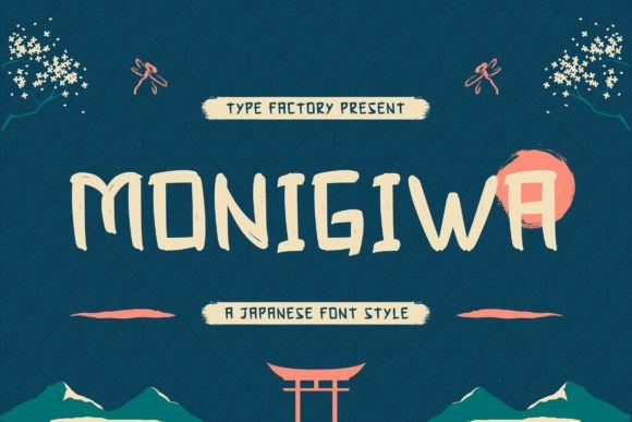 Monigiwa: The Japanese-Inspired Display Font for Bold Campaigns