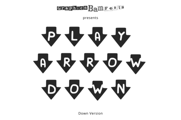 Play Arrow Down: The Perfect Display Font for Handmade Crafts