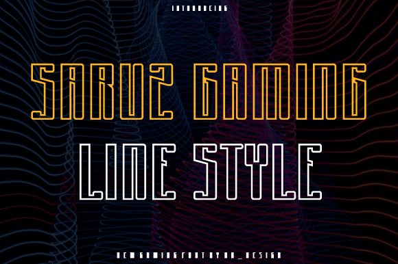 Saruz Gaming Line: A Bold Typeface for Modern Editorial Design