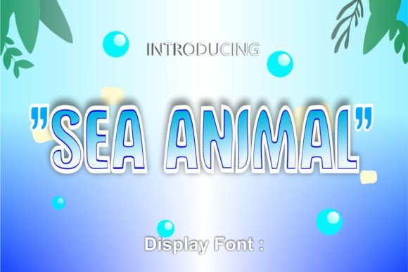 Sea Animal: A Quirky Display Typeface for Modern Editorial Design