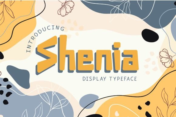 Shenia: A Quirky Display Font for Bold Editorial Design