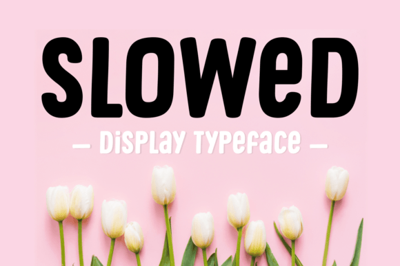 Slowed: A Natural Display Font for Calm Editorial Design