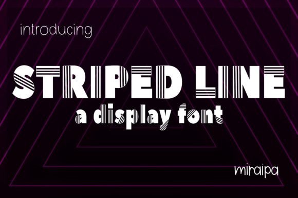 Striped Line: The Playful Typeface for Modern Editorial Design