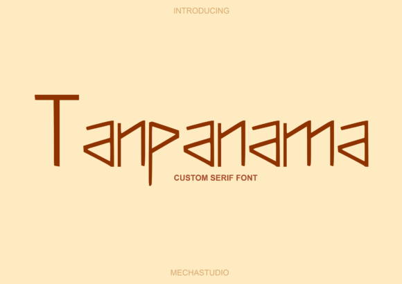 Tanpanama: A Modern Display Typeface for Digital Brands