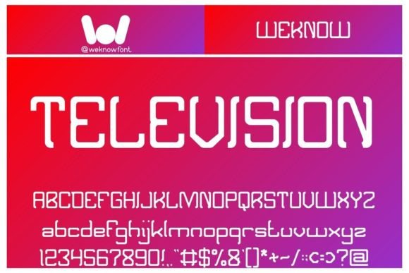 Television: The Quirky Display Font That Elevates Campaign Visuals