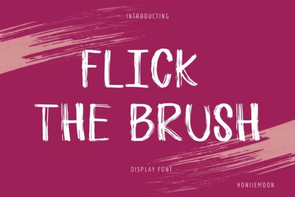 Upgrade Your Brand with Flick the Brush Display Typeface